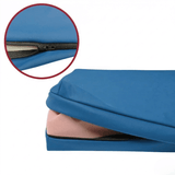 Trykaflastende siddepude med halebensudskæring