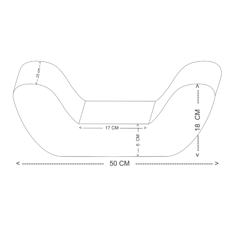 Lændepude med naturfiber - Flere farver