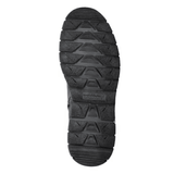 The black, patterned outsole of a Waldläufer men's boot with air cushions, seen from below