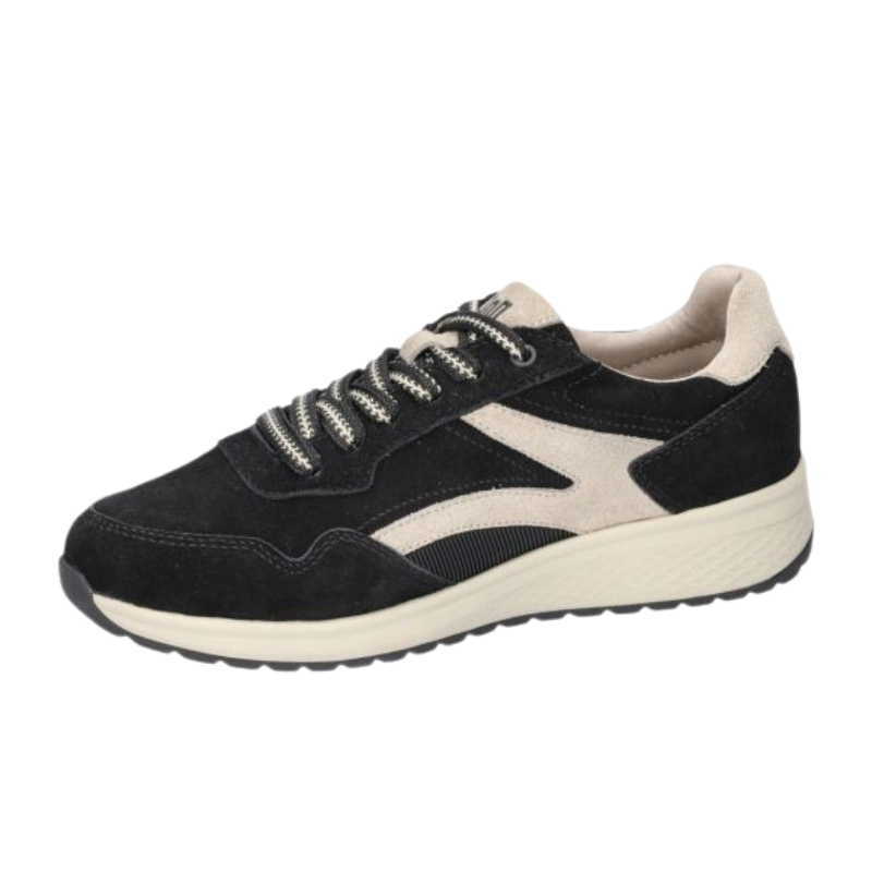 Velour nubuck shoes 'Jenna' in black