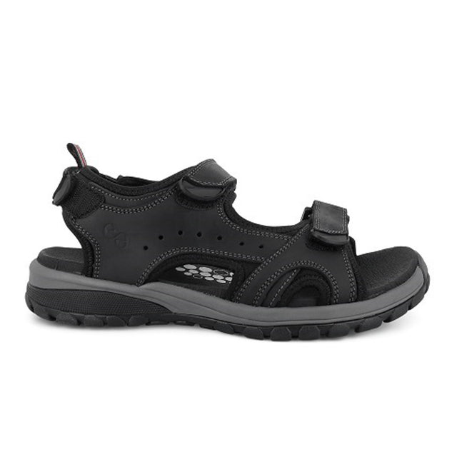 Green Comfort herresandal i nubuck - Sort