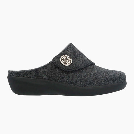New Feet damehjemmesko - Mørkegrå - Seniorshop