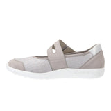 Waldläufer ballerina med velcro - Lys grå - Seniorshop