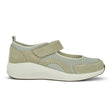 Green Comfort damesko med rem - Grøn - Seniorshop