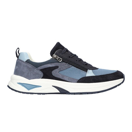 Waldläufer smart herresneaker - Blå - Seniorshop