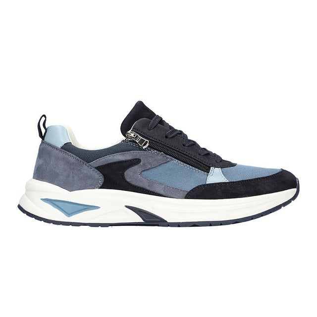 Waldläufer smart herresneaker - Blå - Seniorshop