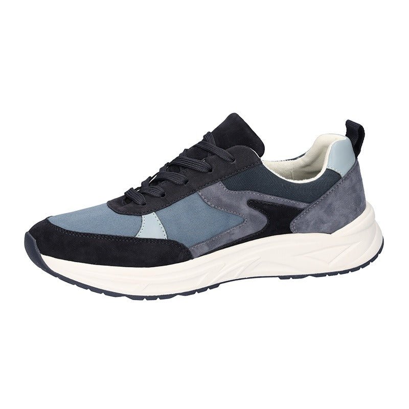 Waldläufer smart herresneaker - Blå - Seniorshop