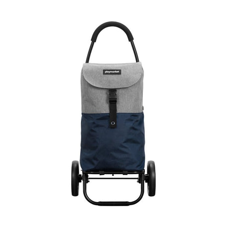 Go Two Compact indkøbsvogn - Grå/blå